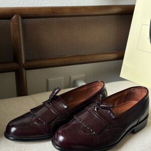 Bostonian Dark Burgundy Leather upper lining Loafers
